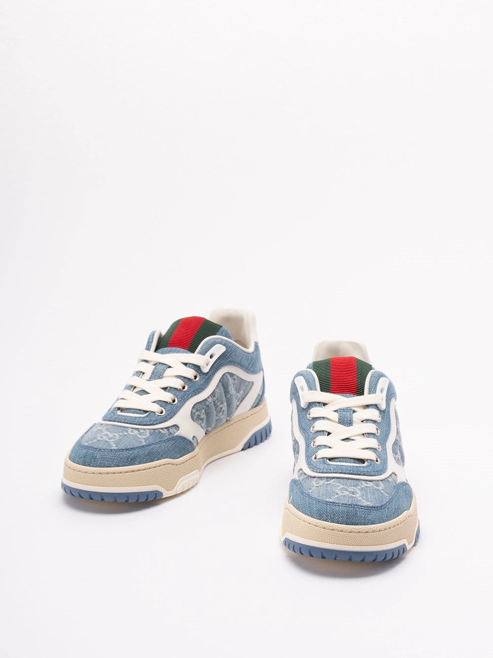 Gucci Women `Re-Web` Denim Sneakers - 2