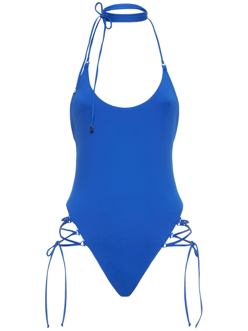 Side-ties one piece swimsuit - 1