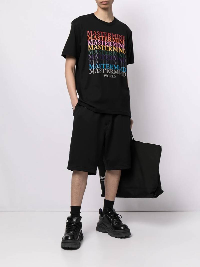 MASTERMIND WORLD multi-logo print T-shirt outlook