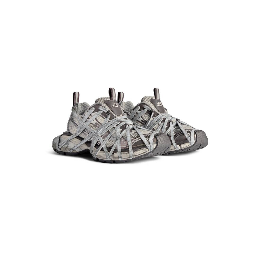 Men's 3xl Extreme Lace Sneaker  in Brown/grey/beige - 2