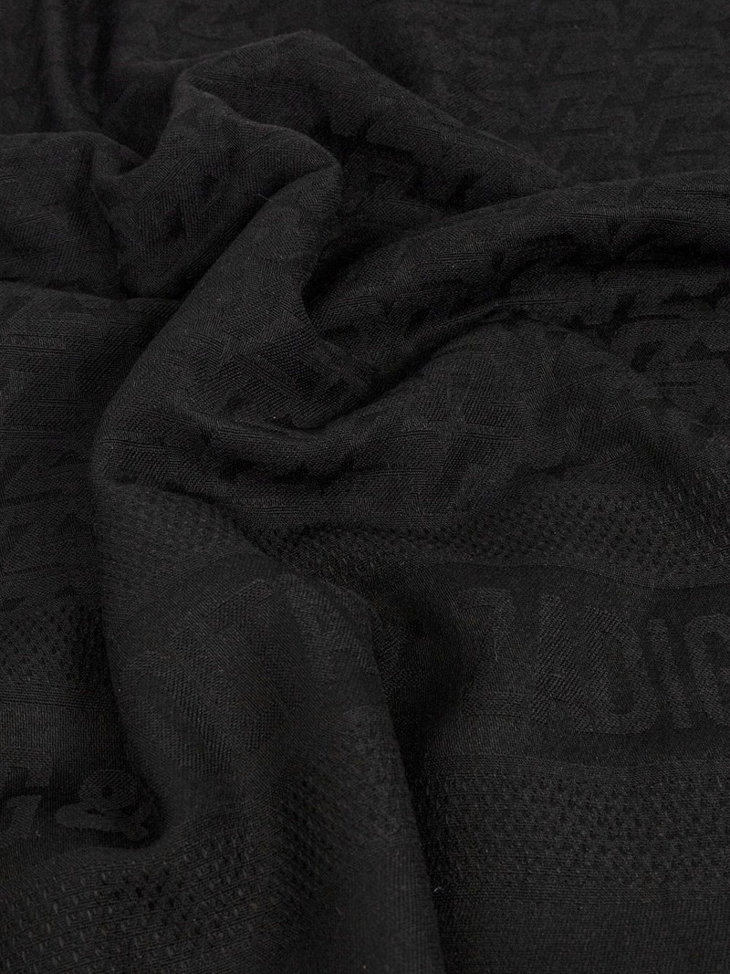 Zadig & Voltaire patterned-jacquard frayed scarf outlook