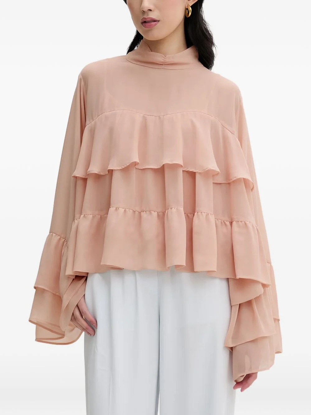 GZchiffany high-neck blouse - 1
