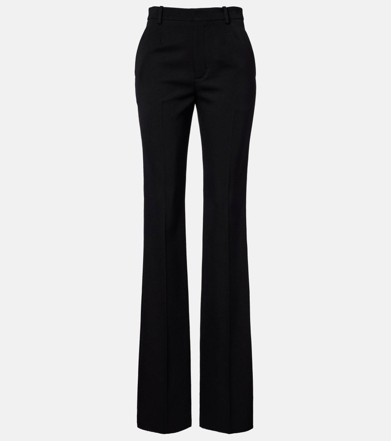 Wool grain de poudre tuxedo pants 1