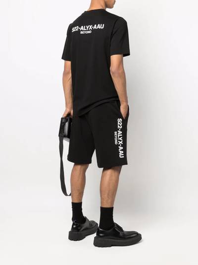 1017 ALYX 9SM Collection logo sweat shorts outlook