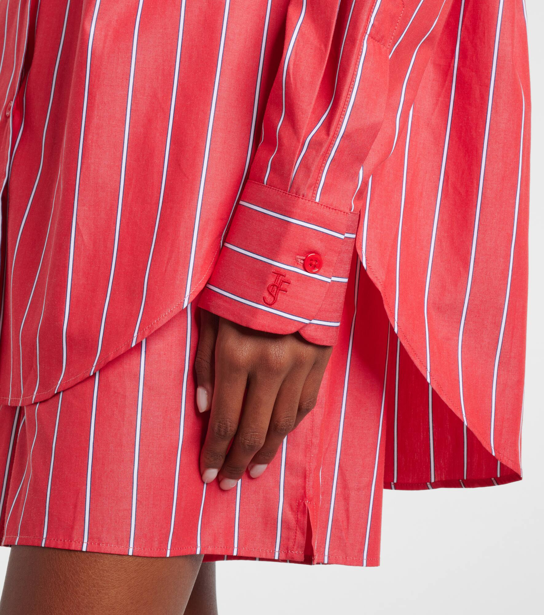 Lui striped cotton poplin shirt - 5