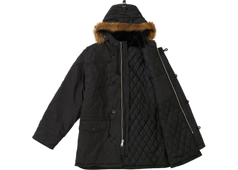 Supreme Supreme Spellout N-3B Parka Black outlook