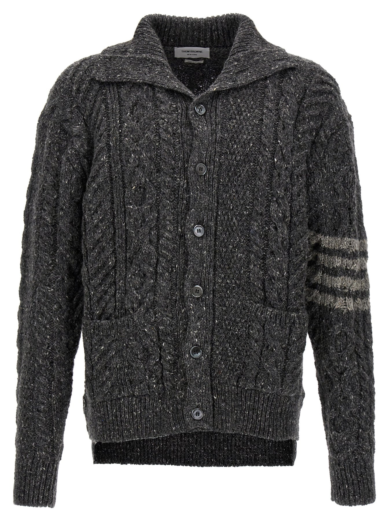 4 Bar Sweater, Cardigans Gray - 1