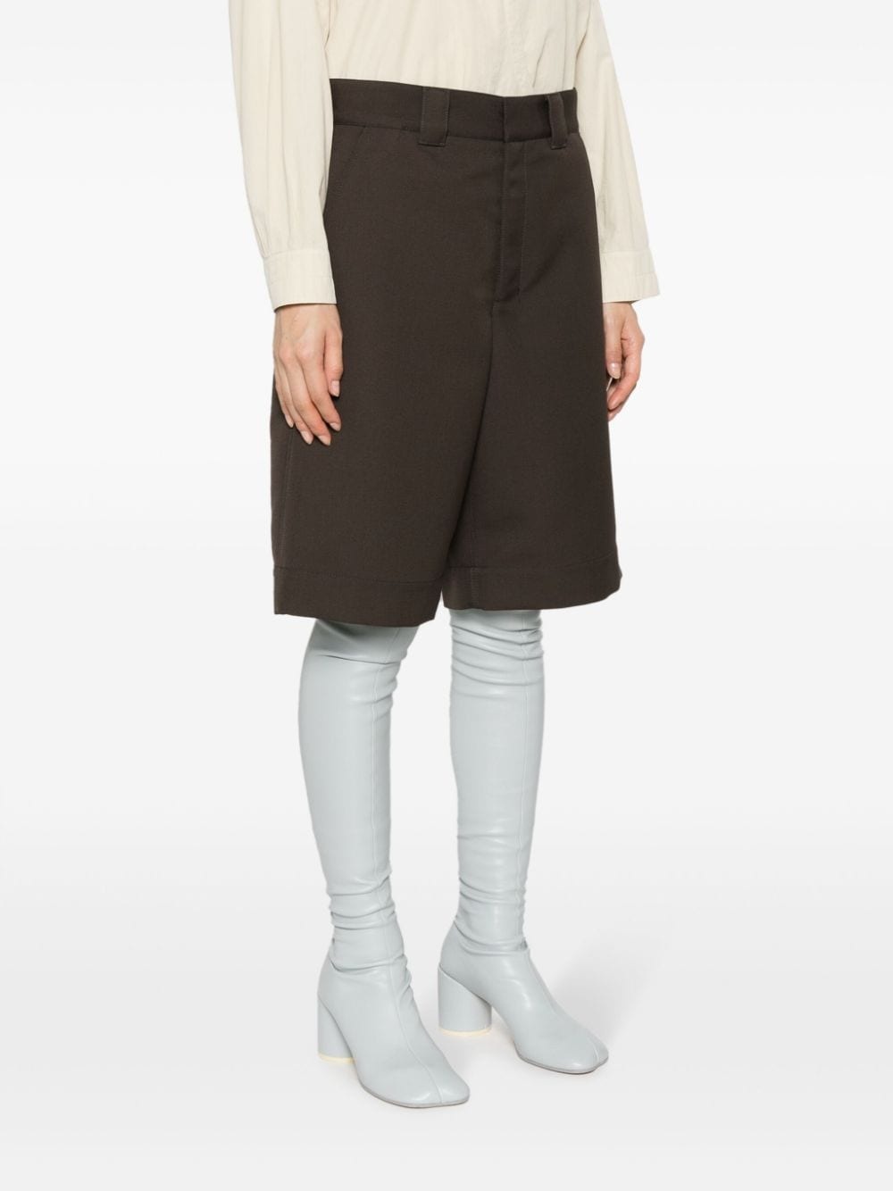 wide-leg Bermuda shorts - 3