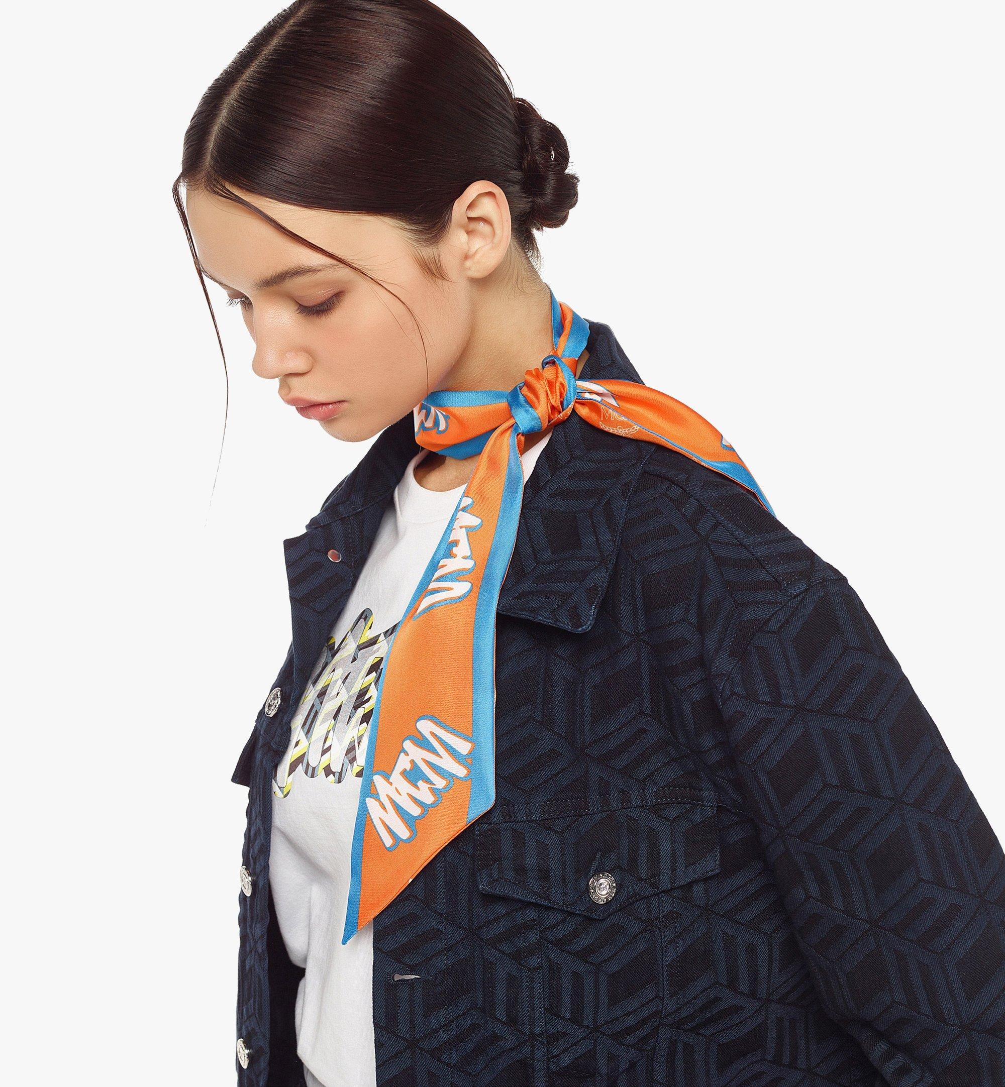 MCM Sommer Monogram Petite Silk Scarf - 4