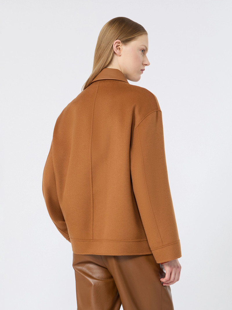 SFERE Double wool, cashmere and silk coat - CARAMEL 4