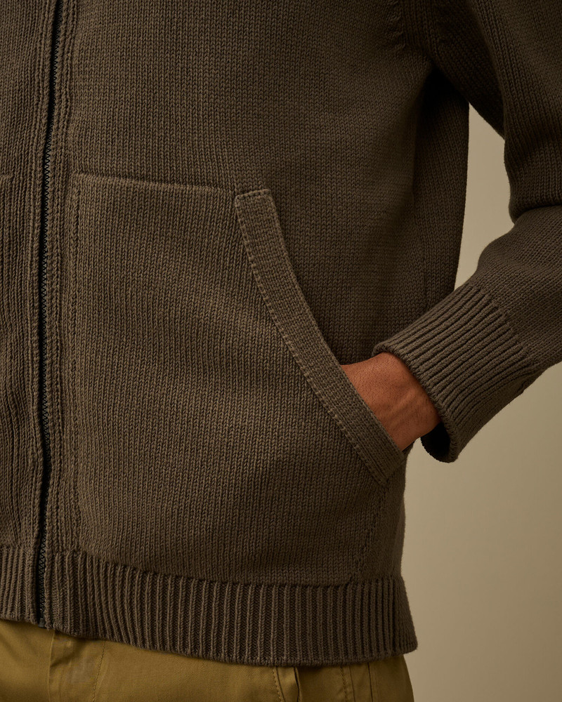 Cotton Mixed Zipped Cardigan 5