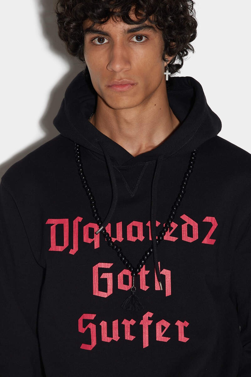 DSQUARED2 D2 GOTHSURFER HOODIE | REVERSIBLE