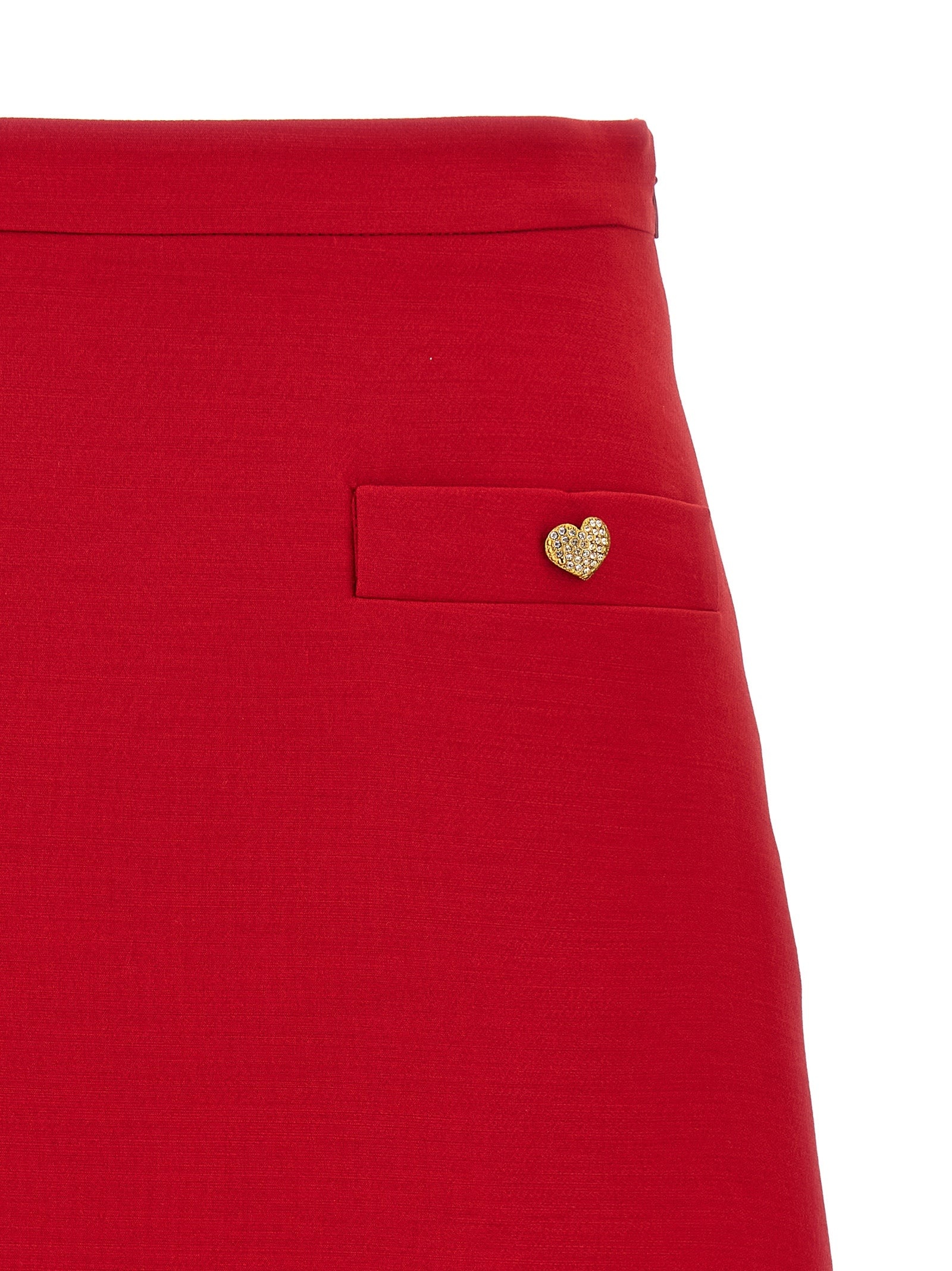 Valentino Garavani Crepe Couture Skirt Skirts Red - 3