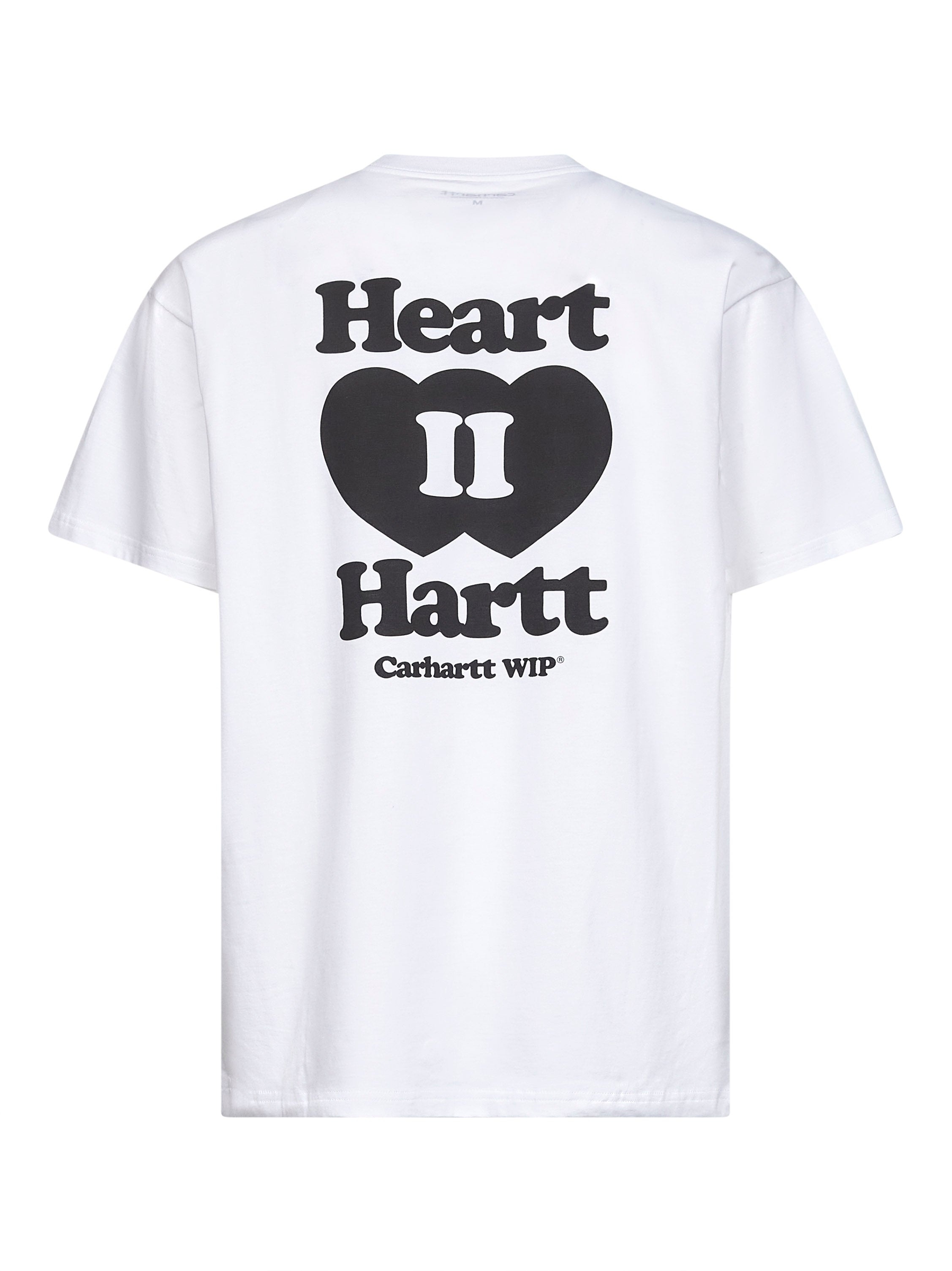 White jersey S/S Heart II Hartt T-shirt - 2
