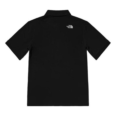 The North Face THE NORTH FACE Tonal Logo Pique Polo Shirt 'Black' NFOA7WE8-JK3 outlook