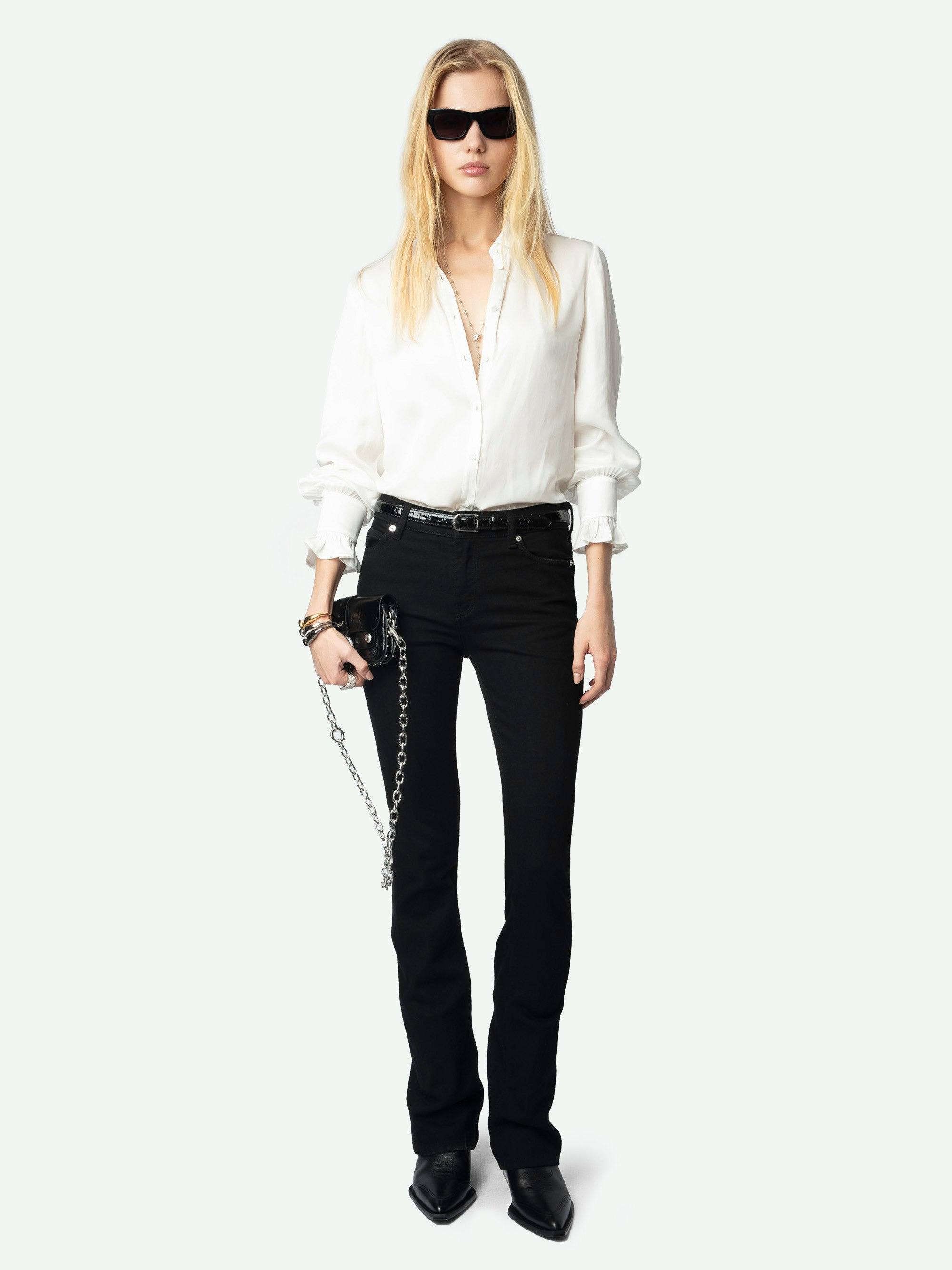 Thely Satin Shirt - 4