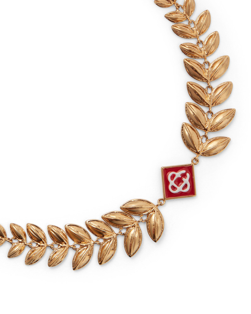 CASABLANCA Gold Laurel Leaf Bracelet | Casablanca Paris outlook