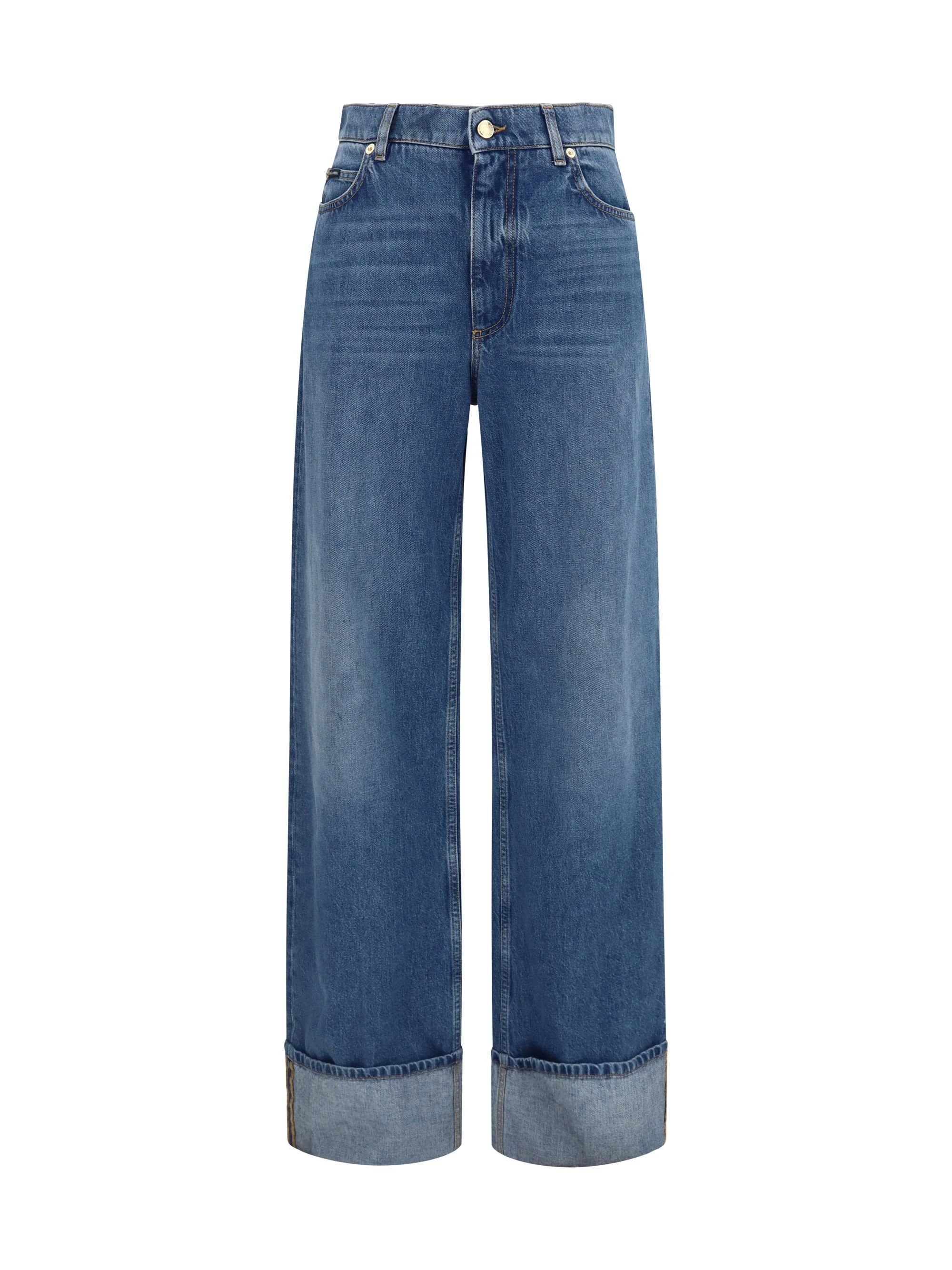 Dolce & Gabbana Women Straight-Leg Five-Pocket Jeans - 1