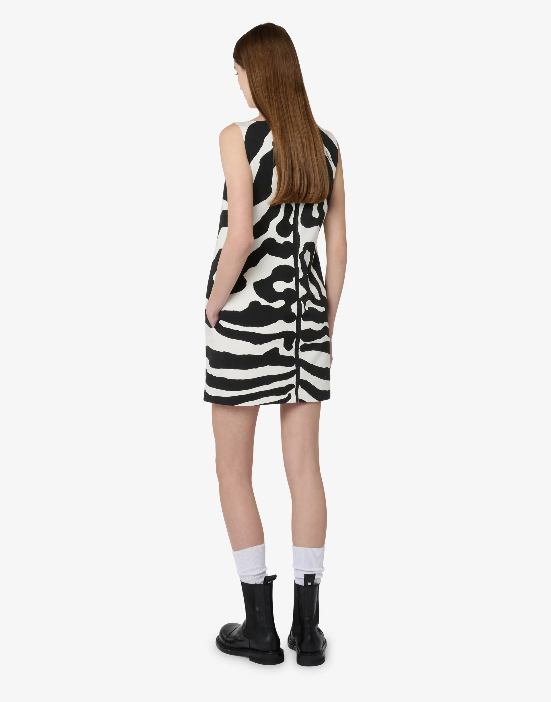 HEAVYWEIGHT PRINTED COTTON DRESS - 1