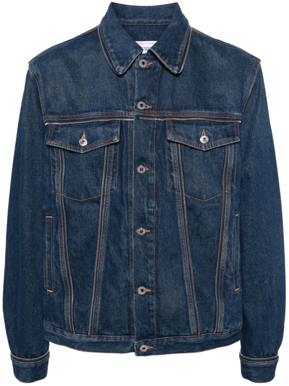 Arr Tab Zip Skate denim jacket - 1