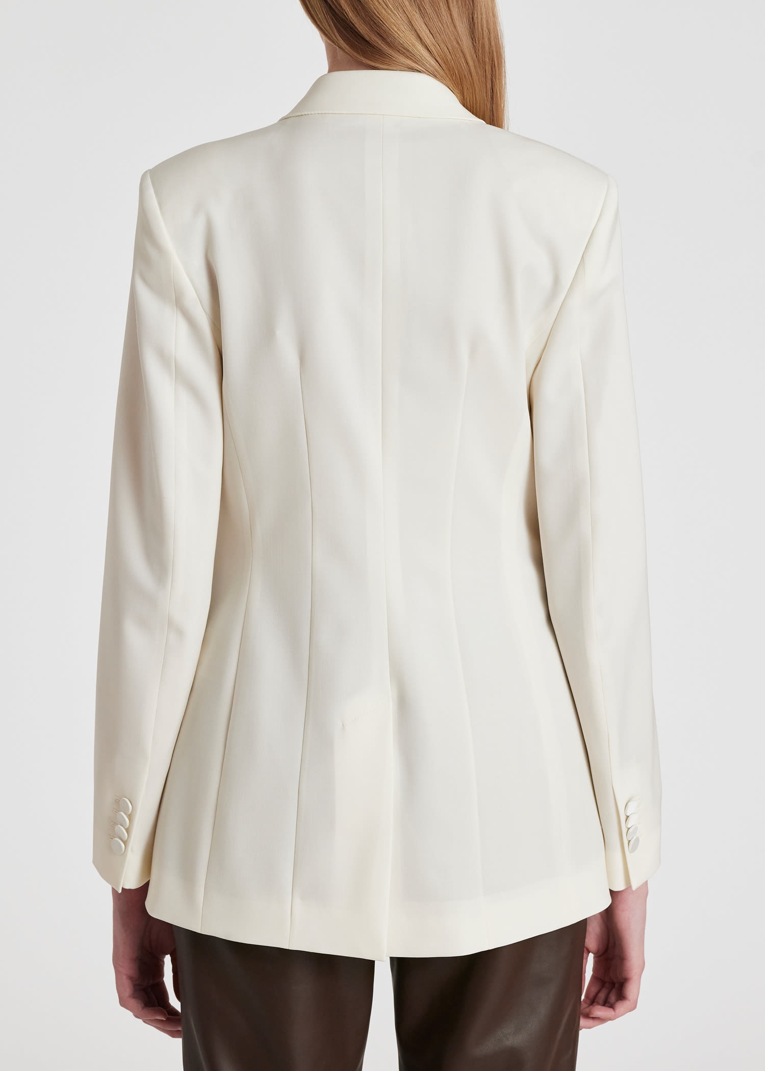 Double-Breasted Tuxedo Blazer - 7