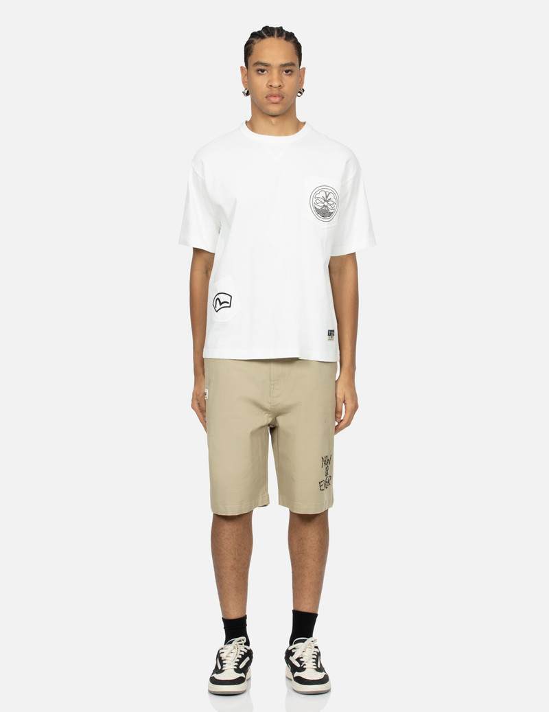 EVISU MULTI-POCKET PRINT AND SEAGULL BRUSHSTROKE DAICOCK PRINT RELAX FIT T-SHIRT outlook