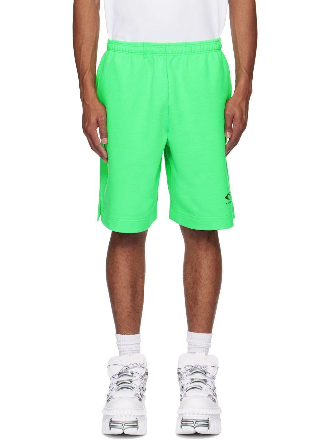 Green Oval Logo Shorts - 1