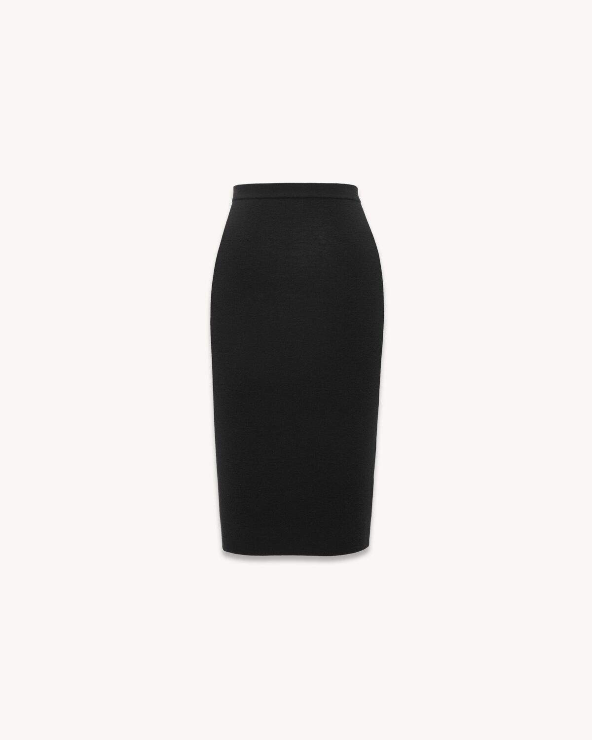 PENCIL SKIRT IN RIBBED WOOL - 3