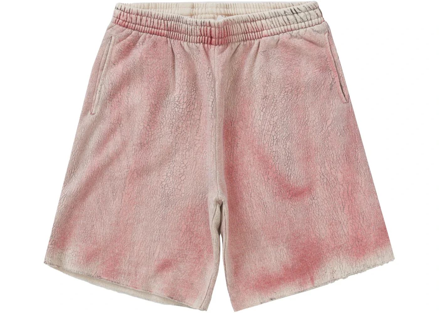 Supreme Crackle Sweatshort Red - 1