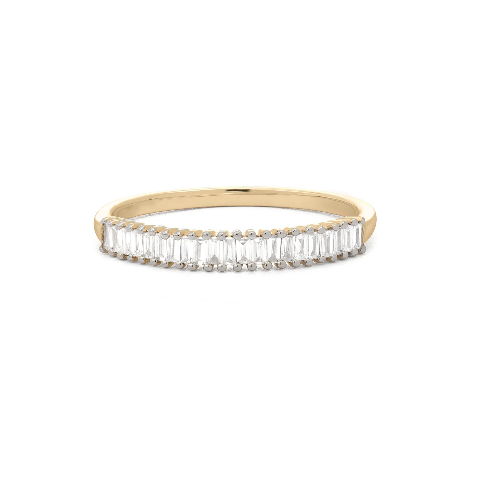 Up And Down Baguette Diamond Line Band - 1