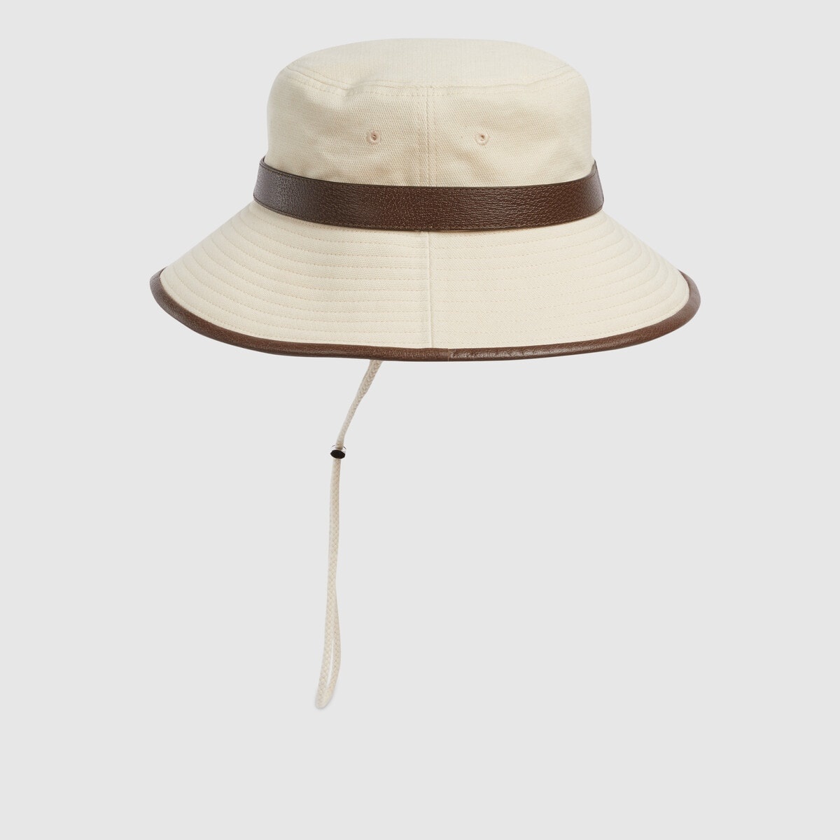 Cotton bucket hat with chin strap - 2