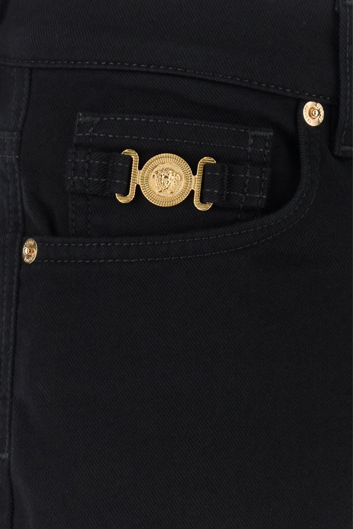 Black stretch denim jeans - 3