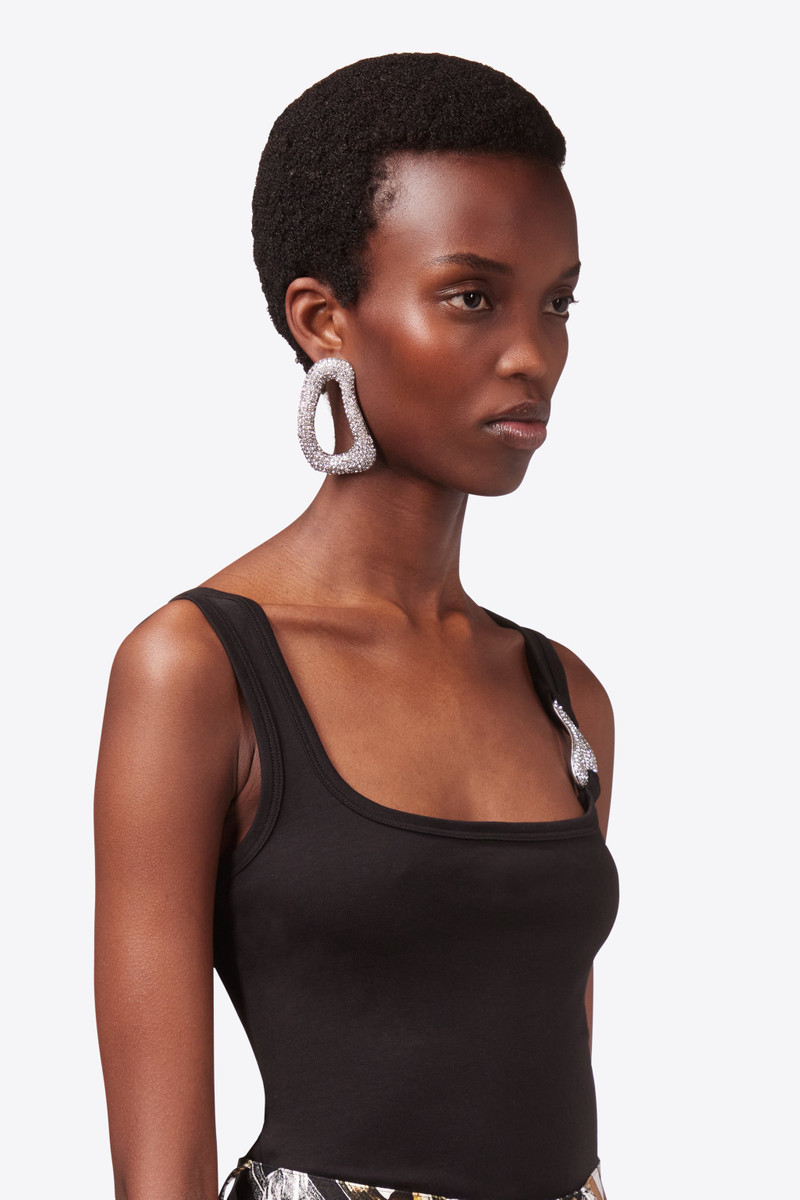 AREA CRYSTAL LINK EARRINGS outlook