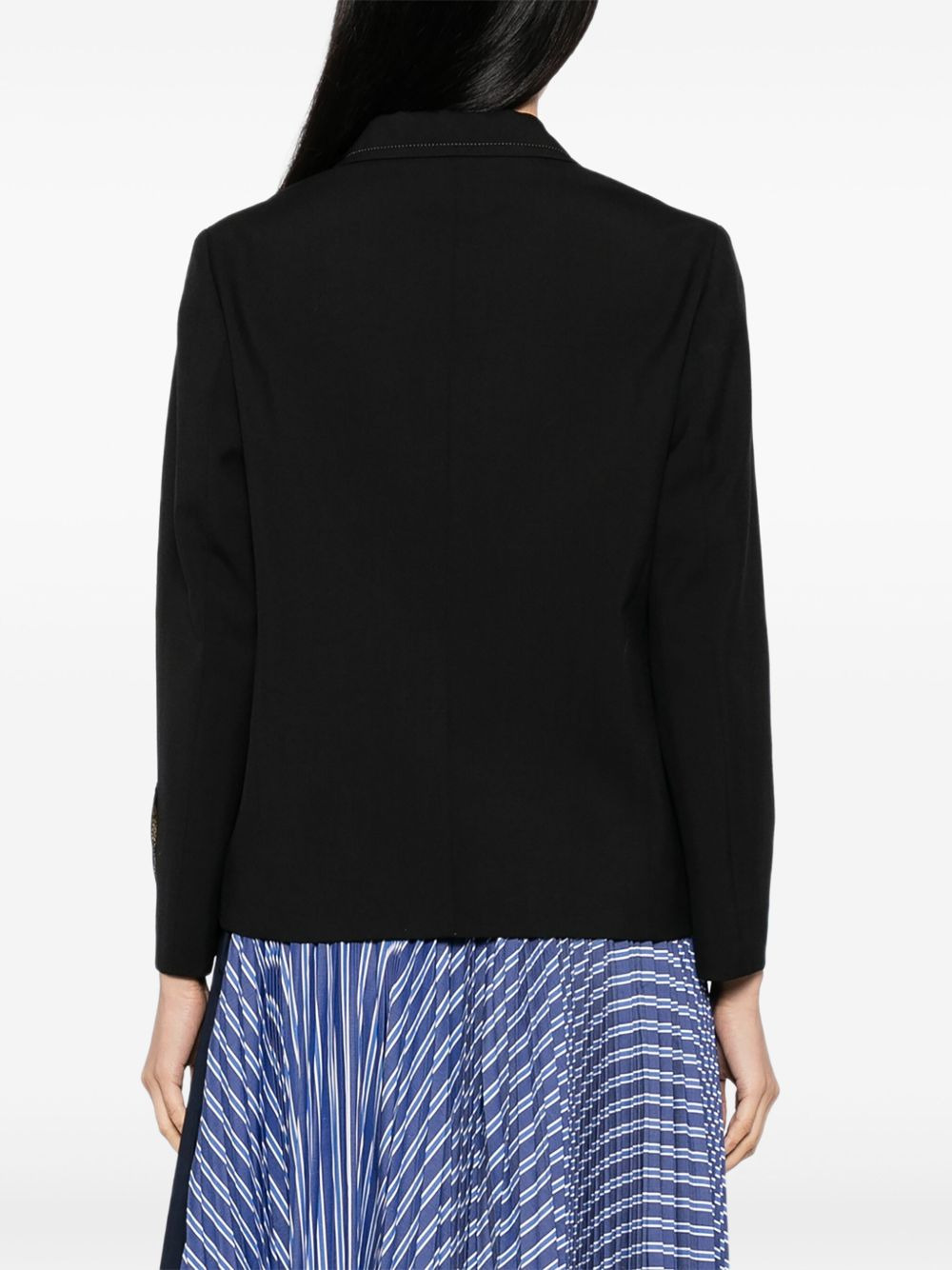 single breasted tailored blazer - 4