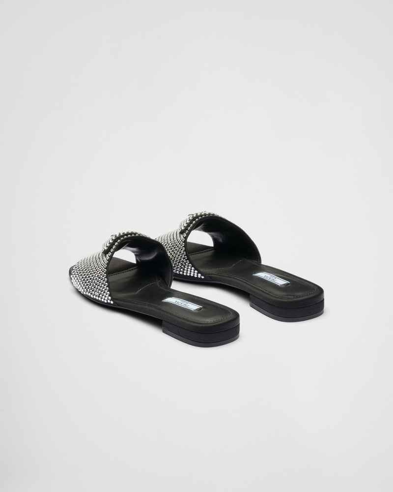 Satin slides with crystals 5