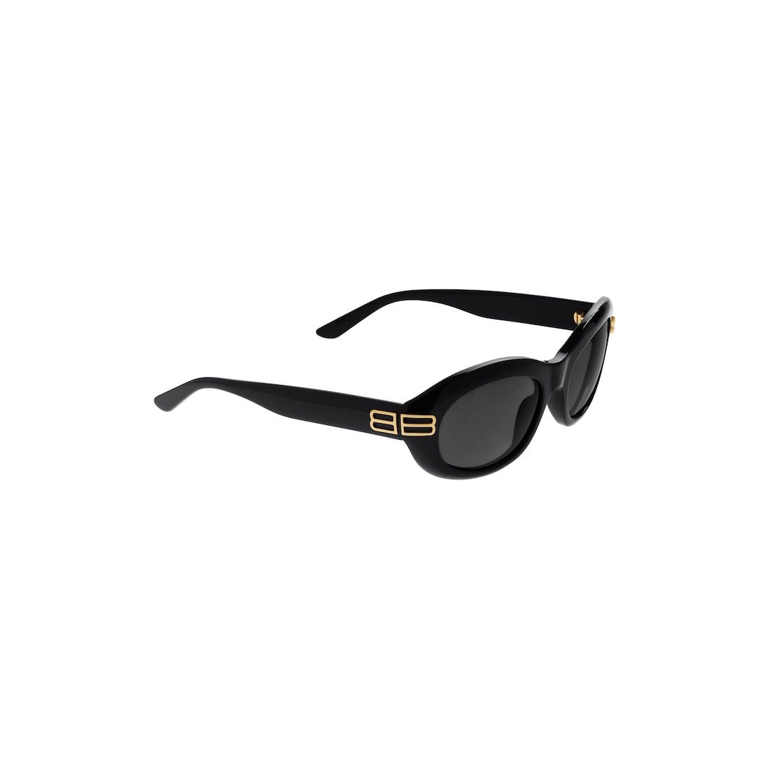 Women's Casino Round Sunglasses  in Black - 3