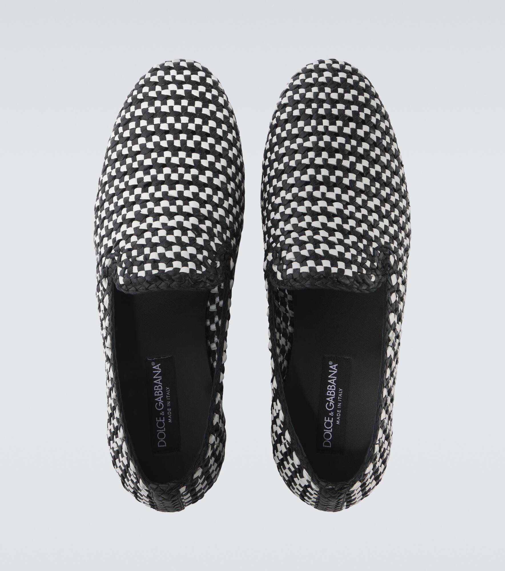 Formale woven leather loafers - 4