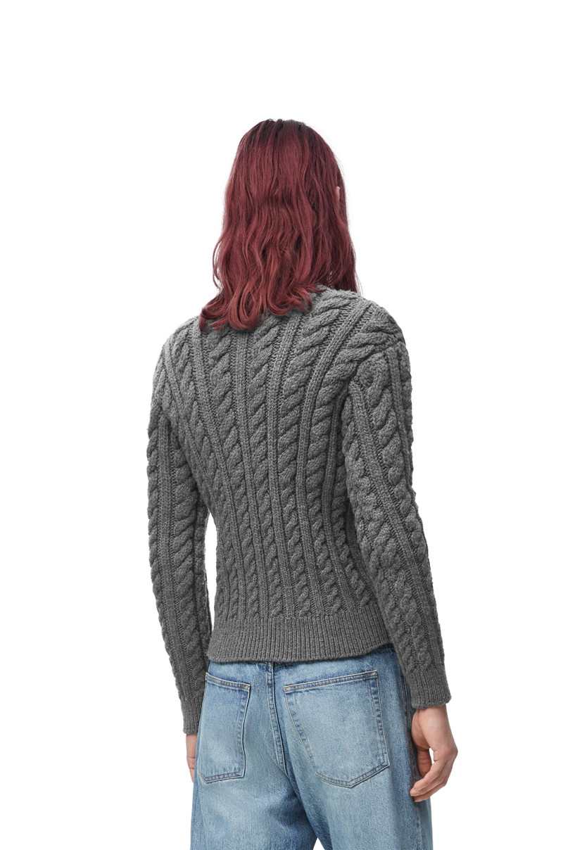 Cable sweater in wool 4