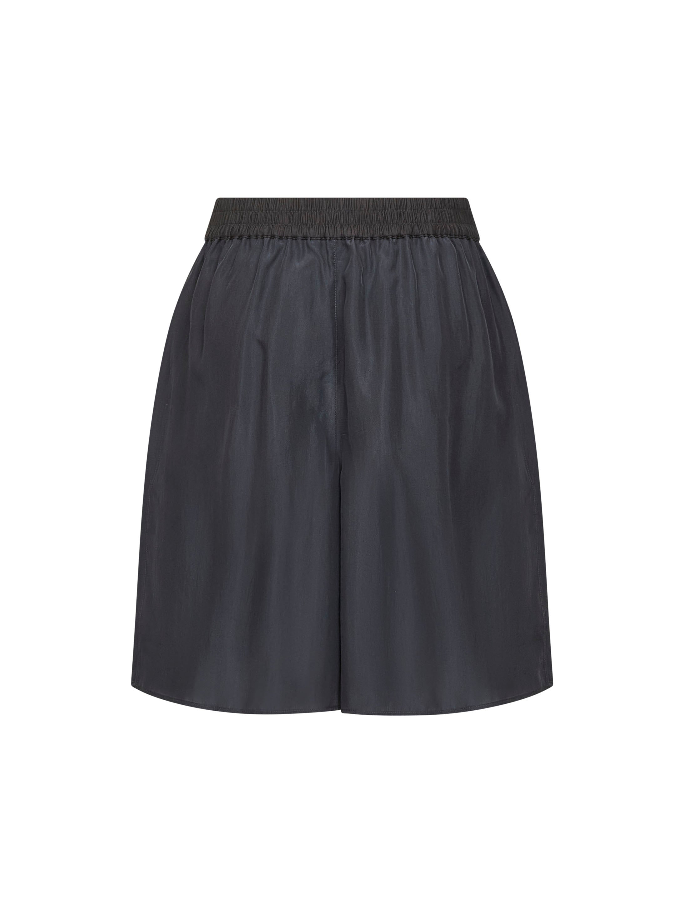 Grey silk pongee shorts - 2