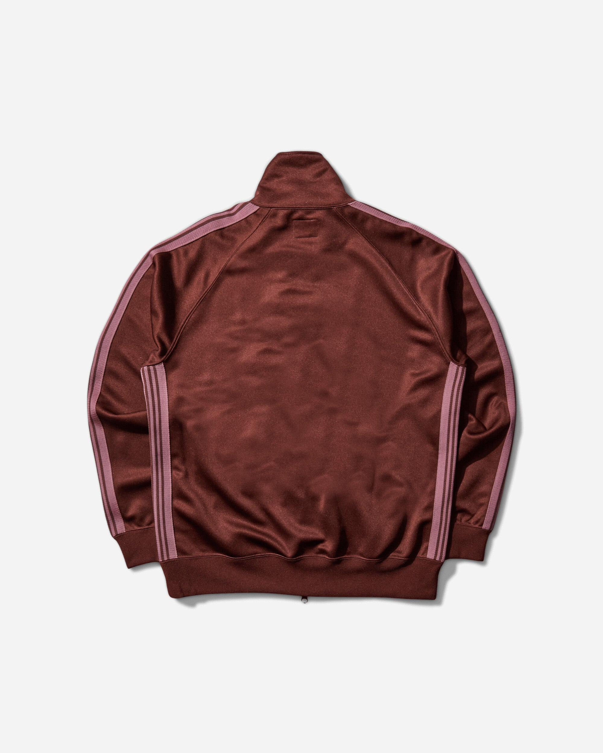 Men's Poly Smooth Track Jacket Brown - 2