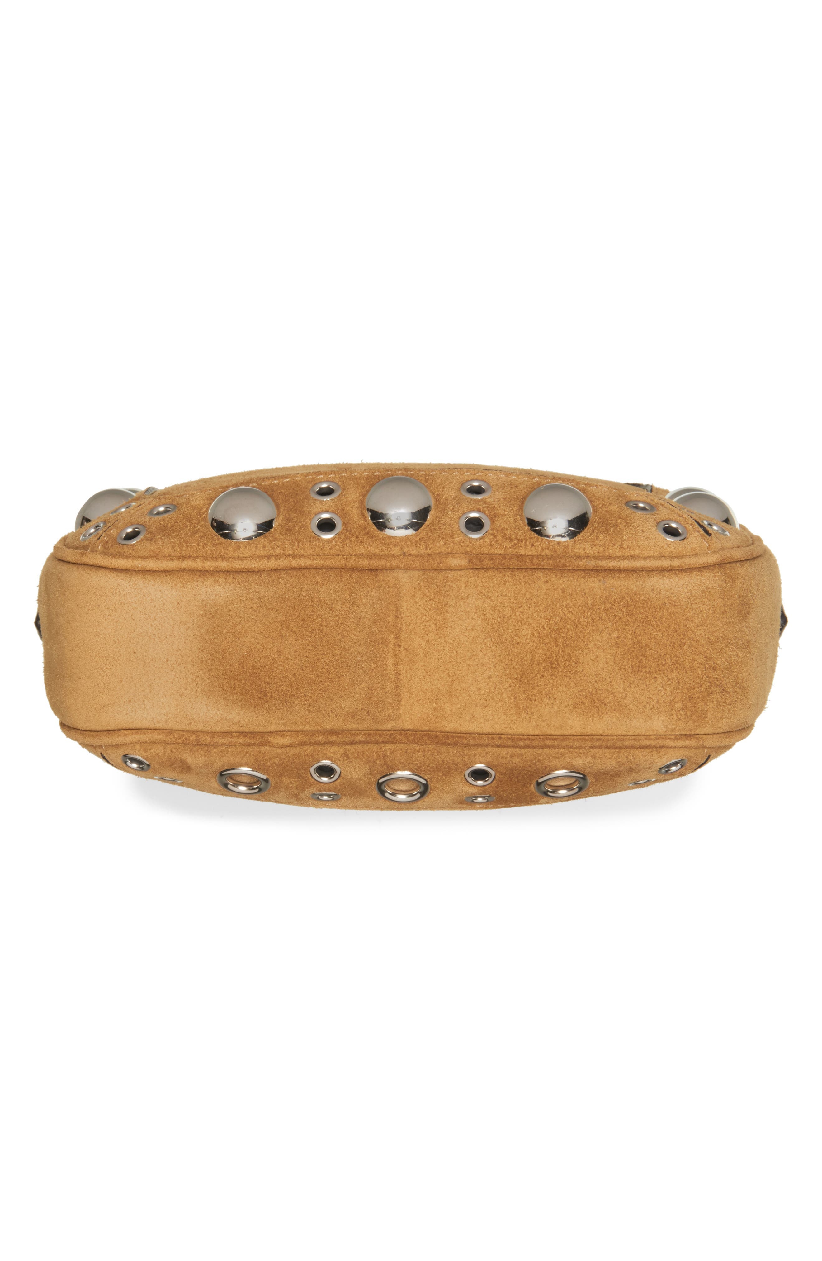 Valentino Garavani Nellcôte Studded Suede Crossbody Bag in Beige at Nordstrom - 5