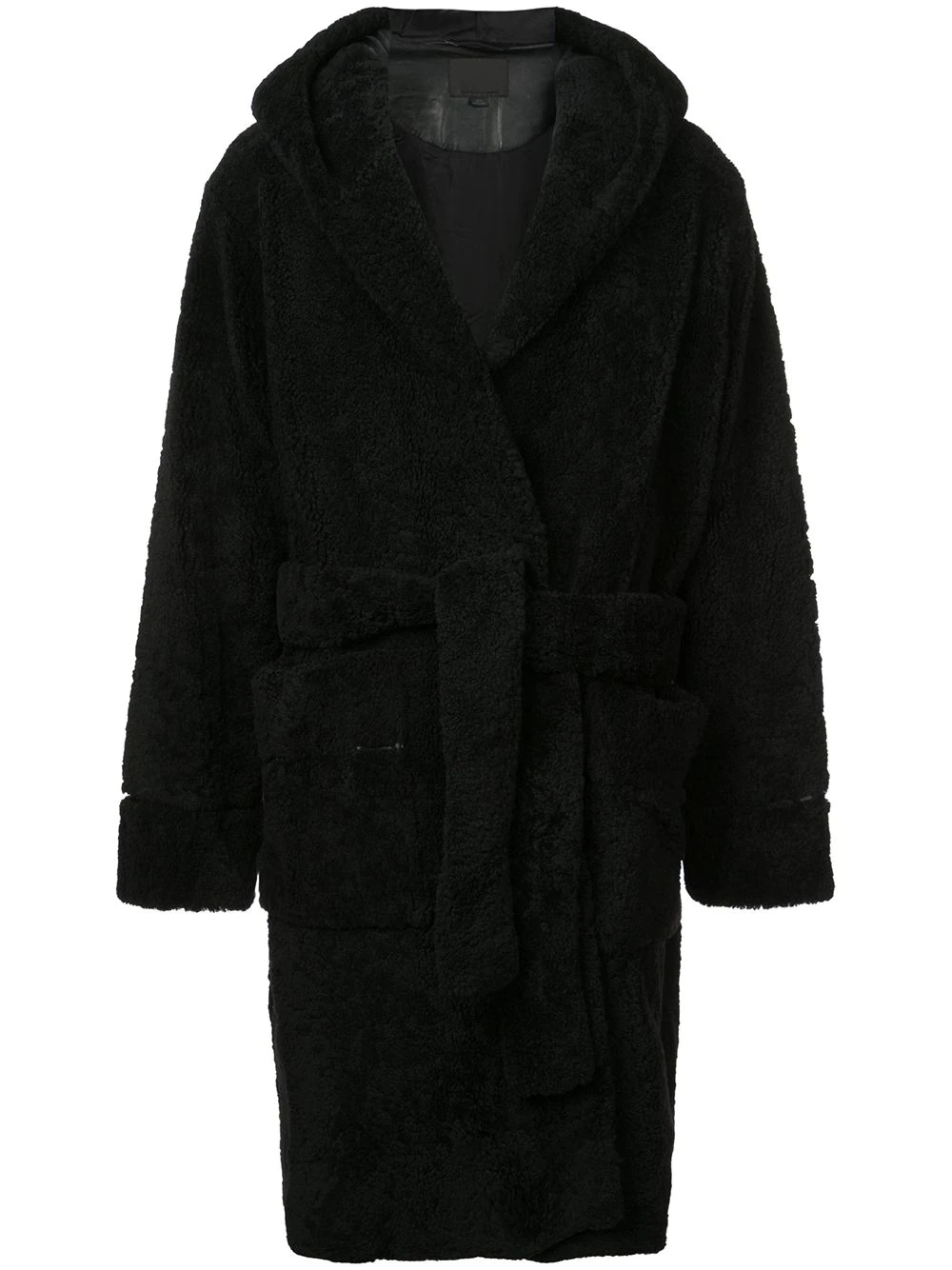 fur robe coat - 1