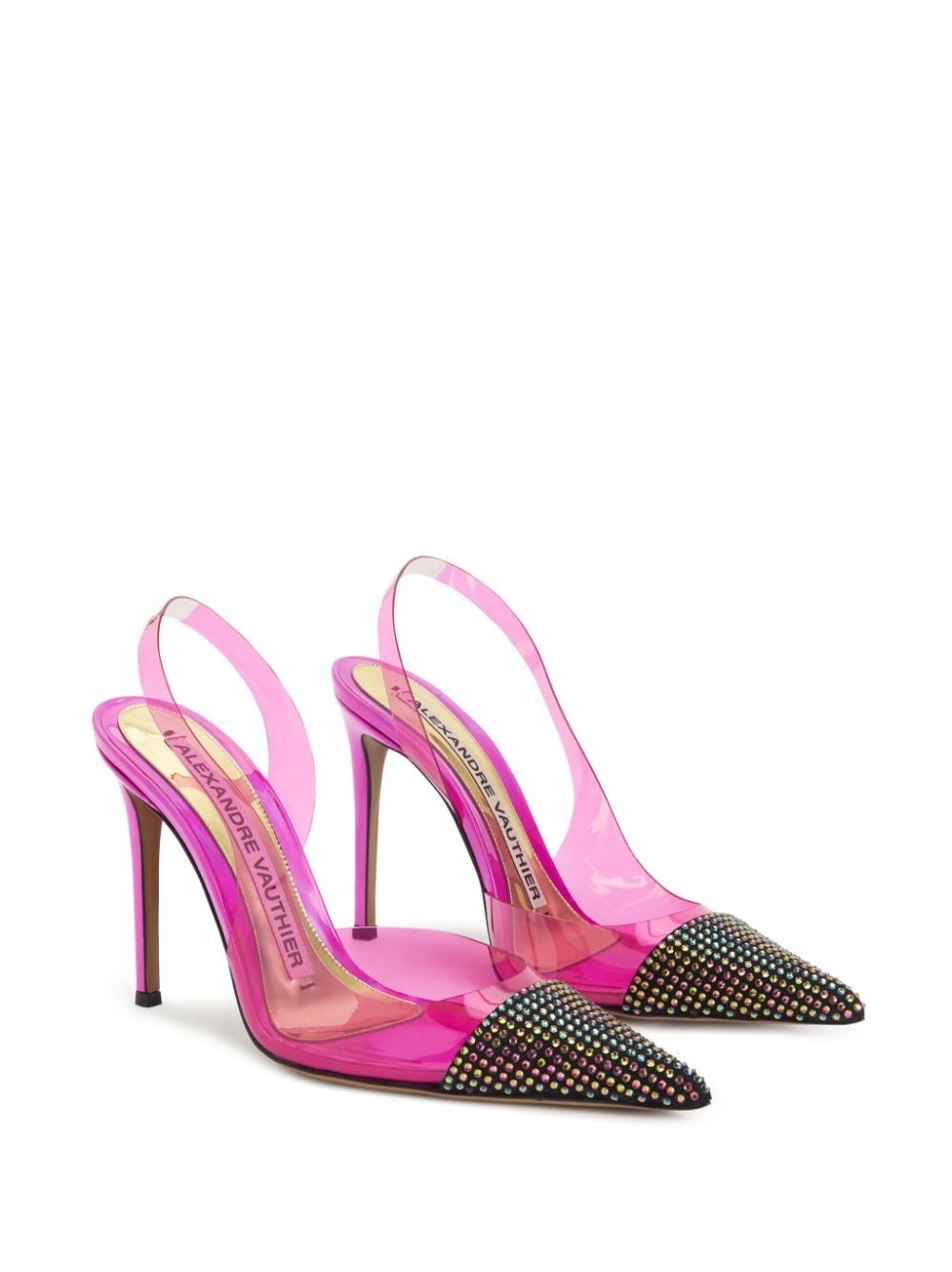 105mm crystal-embellished pumps - 2