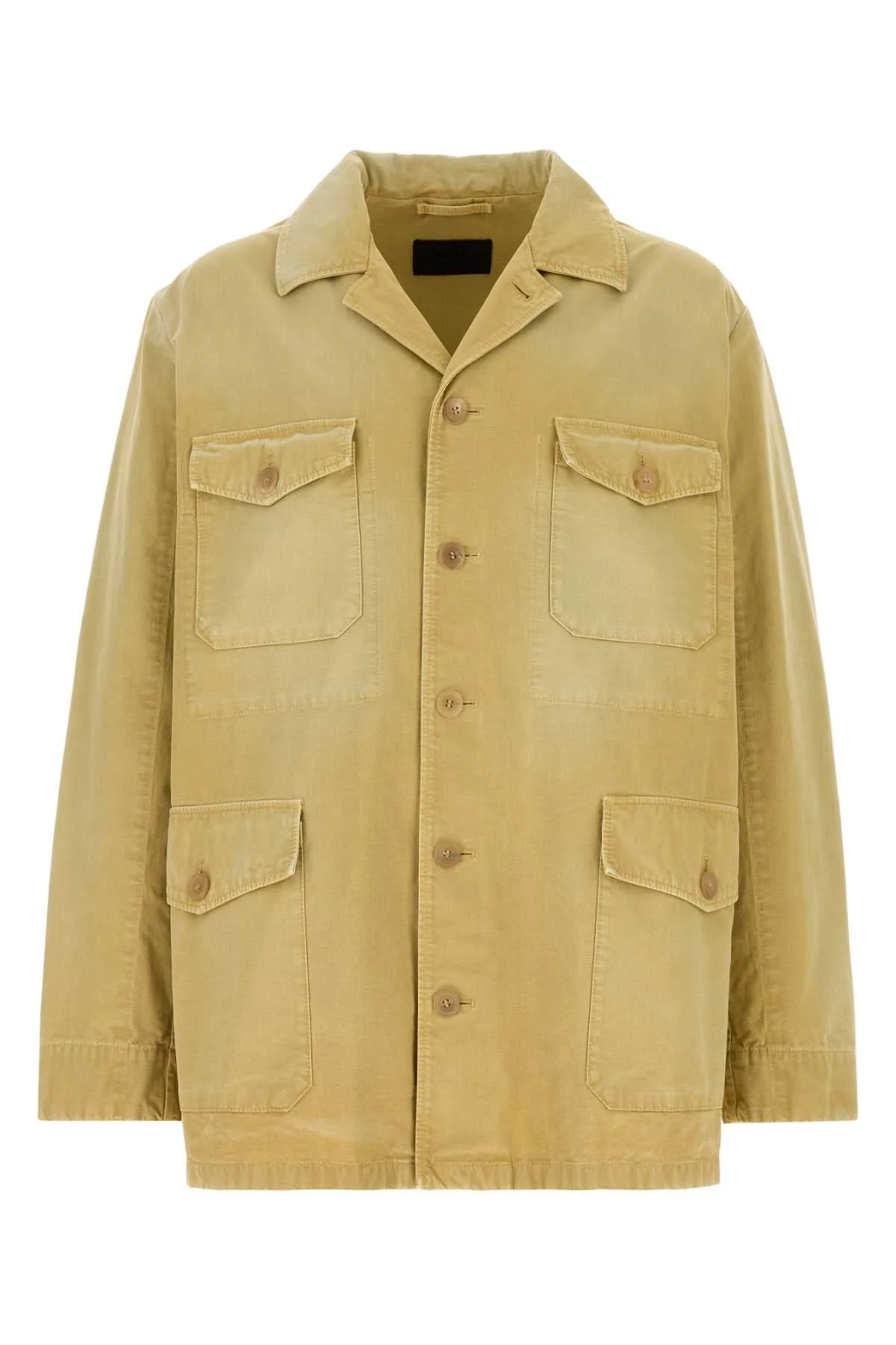 Prada Men Beige Cotton Jacket - 1