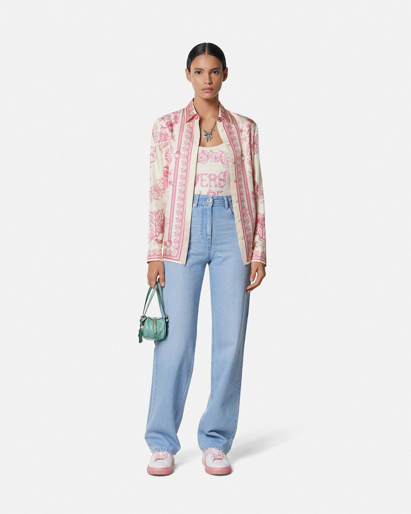 VERSACE Underwater Barocco Silk Shirt outlook