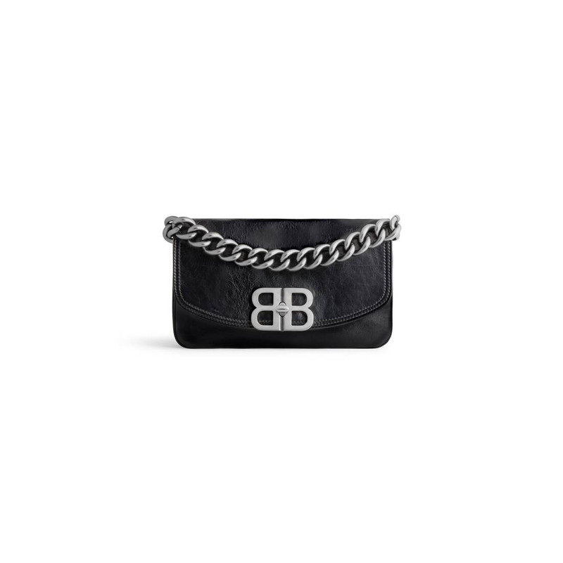 Women's Bb Soft Small Flap Bag in Black 1