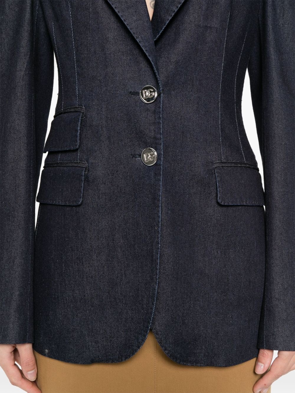 denim blazer - 5