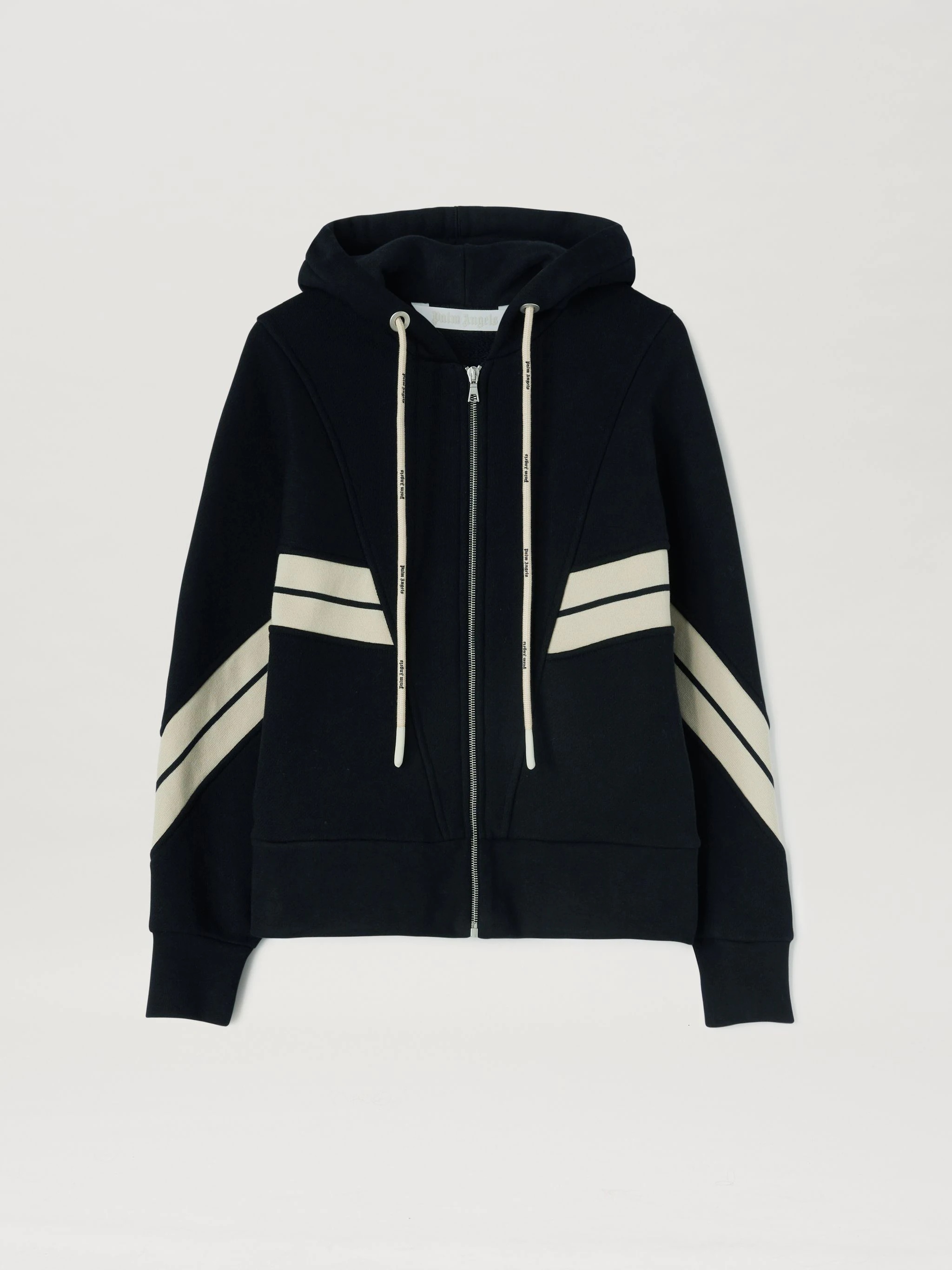 TRACK RIB ZIPPED HOODIE - 1