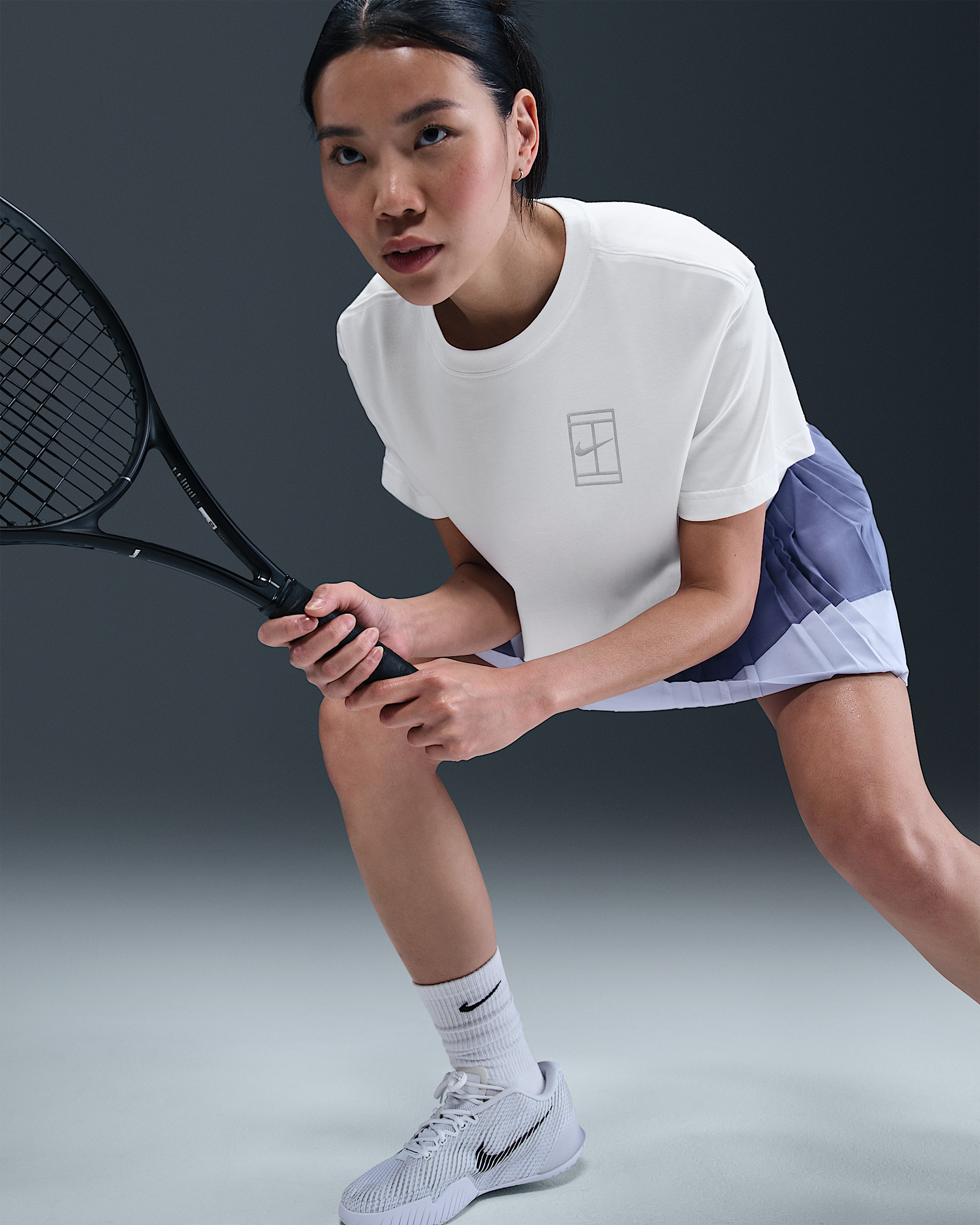 Nike Slam Women's Dri-FIT Short-Sleeve Cropped Tennis T-Shirt - 3