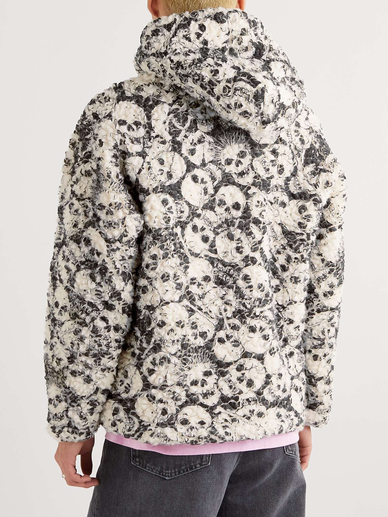Printed Fleece Hoodie - 4